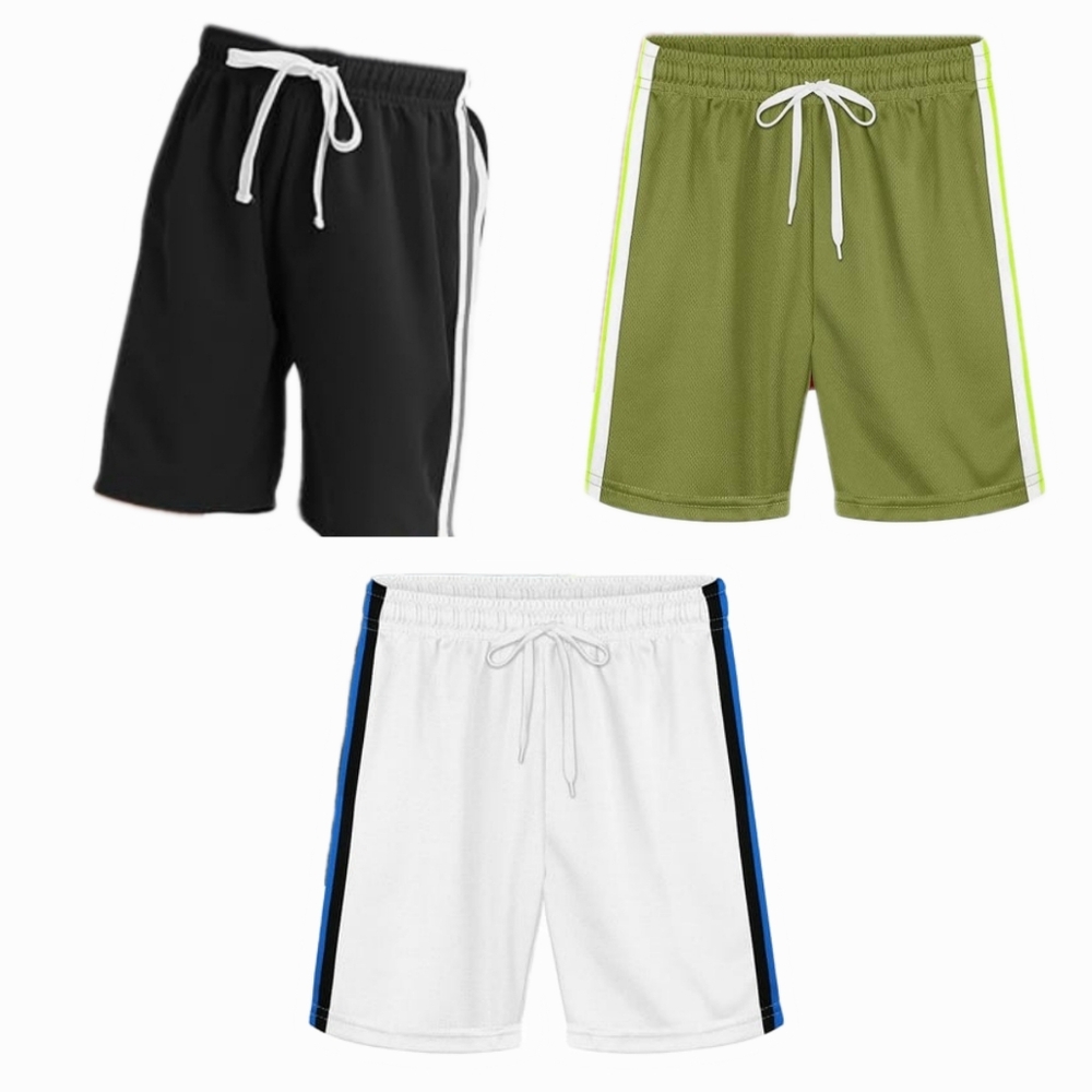 Resinta Boys NWOT 3 Pack Athletic Pull-On Basketball Drawstring Shorts Size 3T